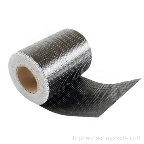 tissu unidirectionnel en fibre de carbone pour la construction